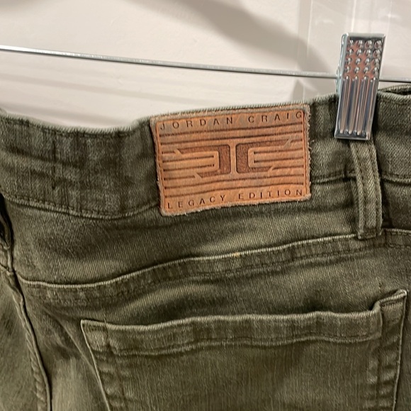 Jordan Craig Legacy Edition Dark Green Shorts Distressed Men’s Size 34 - Picture 15 of 16